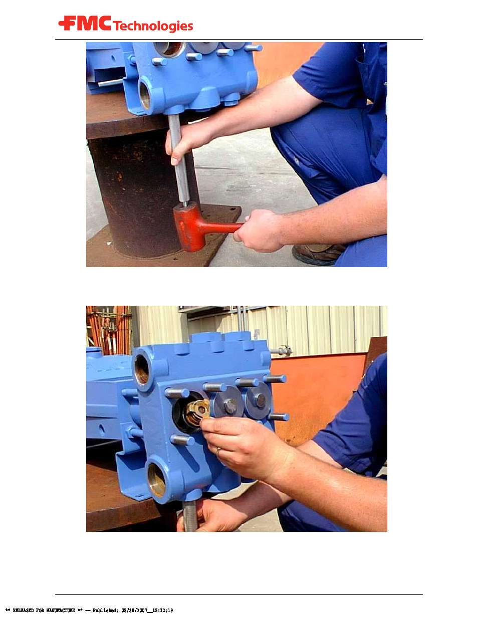 Picture 1: removing the valve from the seat | FMC Corporation - Talstar FMC L06 User Manual | Page 33 / 65