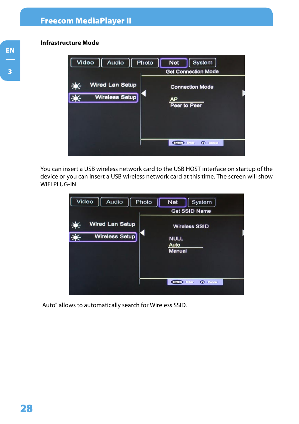 Freecom mediaplayer ii | Freecom Technologies Media Player II User Manual | Page 28 / 43