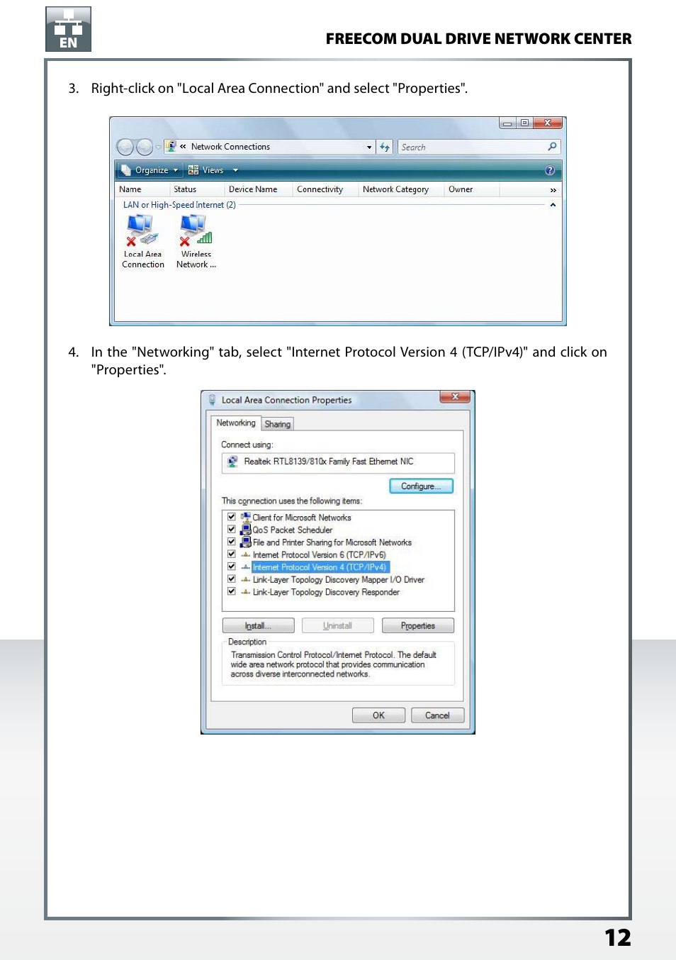 Freecom Technologies Dual Drive Network Center User Manual | Page 12 / 77