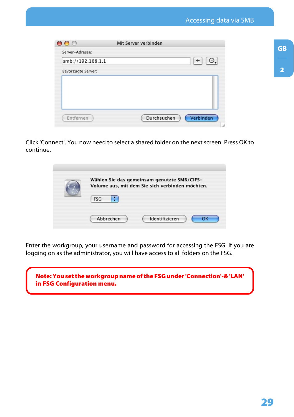 Freecom Technologies Storage Gateway NETWORK HARD DRIVE User Manual | Page 29 / 129