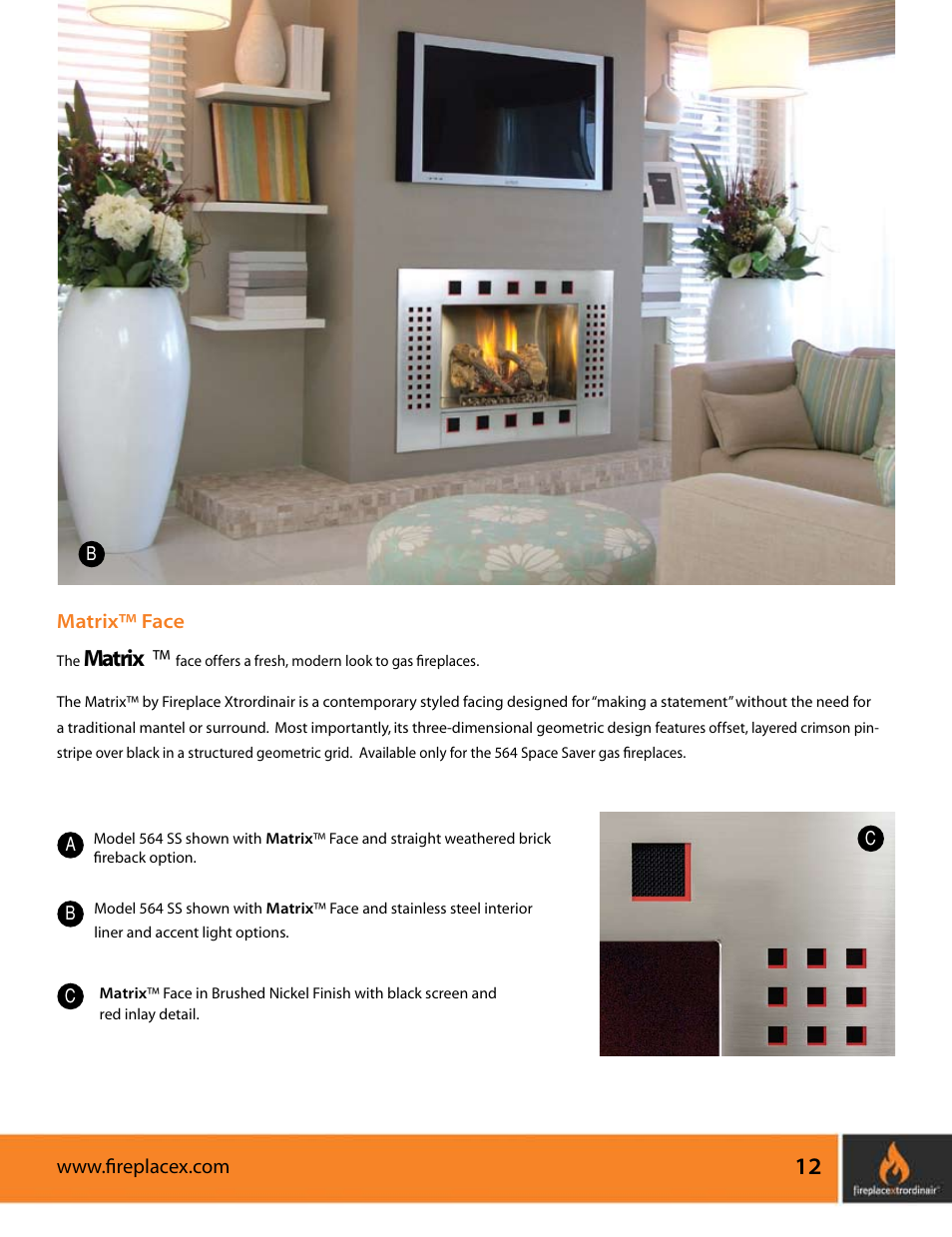 Matrix | FireplaceXtrordinair 564 SS (Space Saver) User Manual | Page 13 / 36