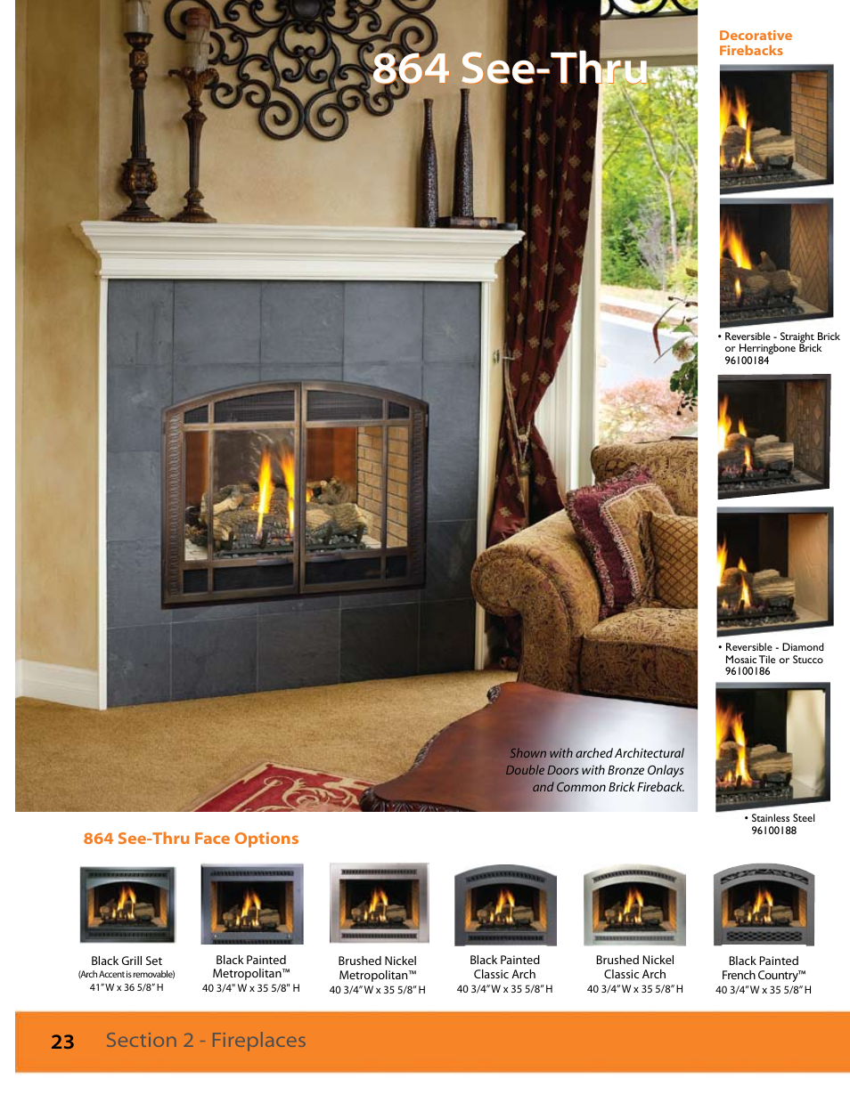 864 see-thru | FireplaceXtrordinair 564 SS (Space Saver) User Manual | Page 24 / 36