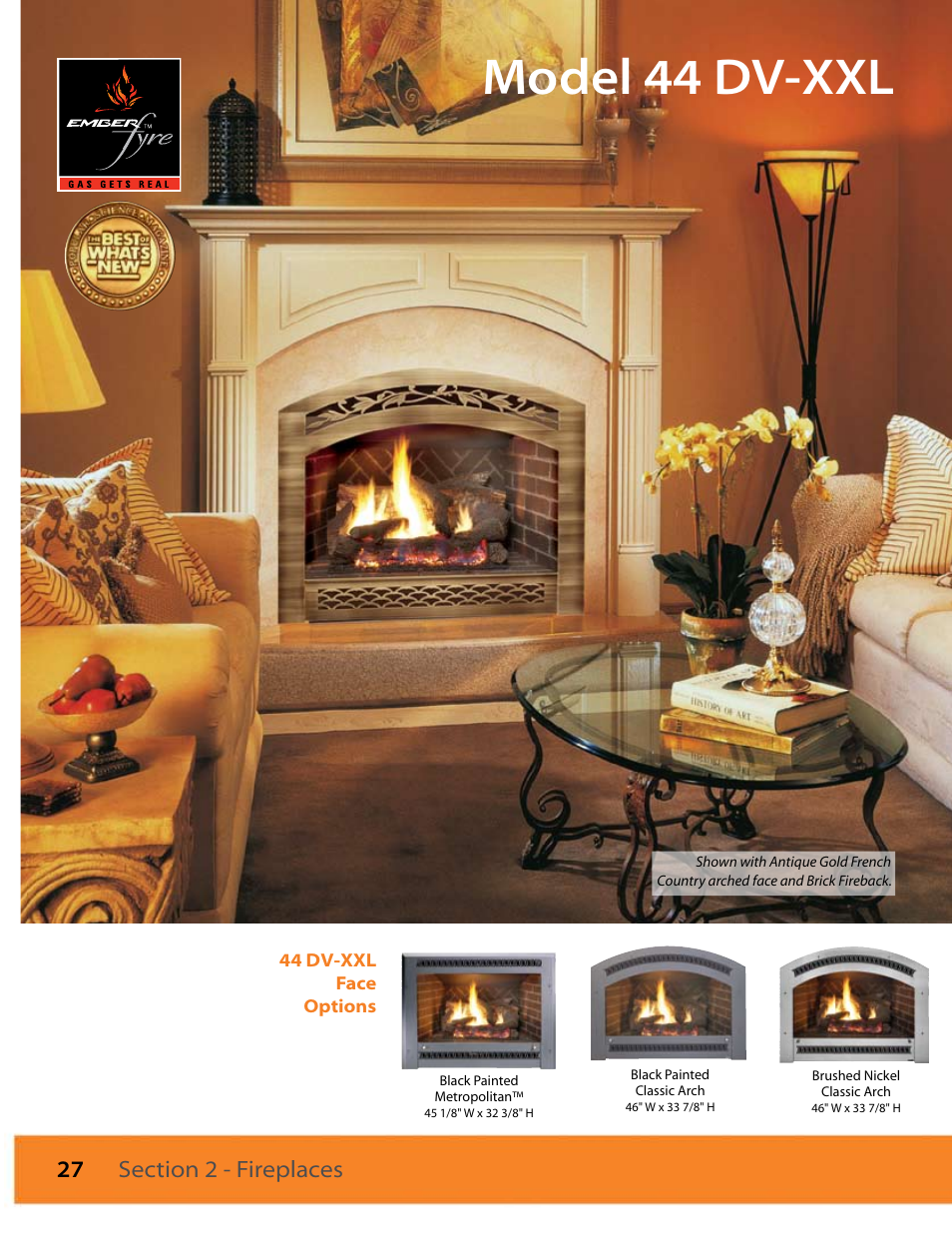Model 44 dv-xxl | FireplaceXtrordinair 564 SS (Space Saver) User Manual | Page 28 / 36