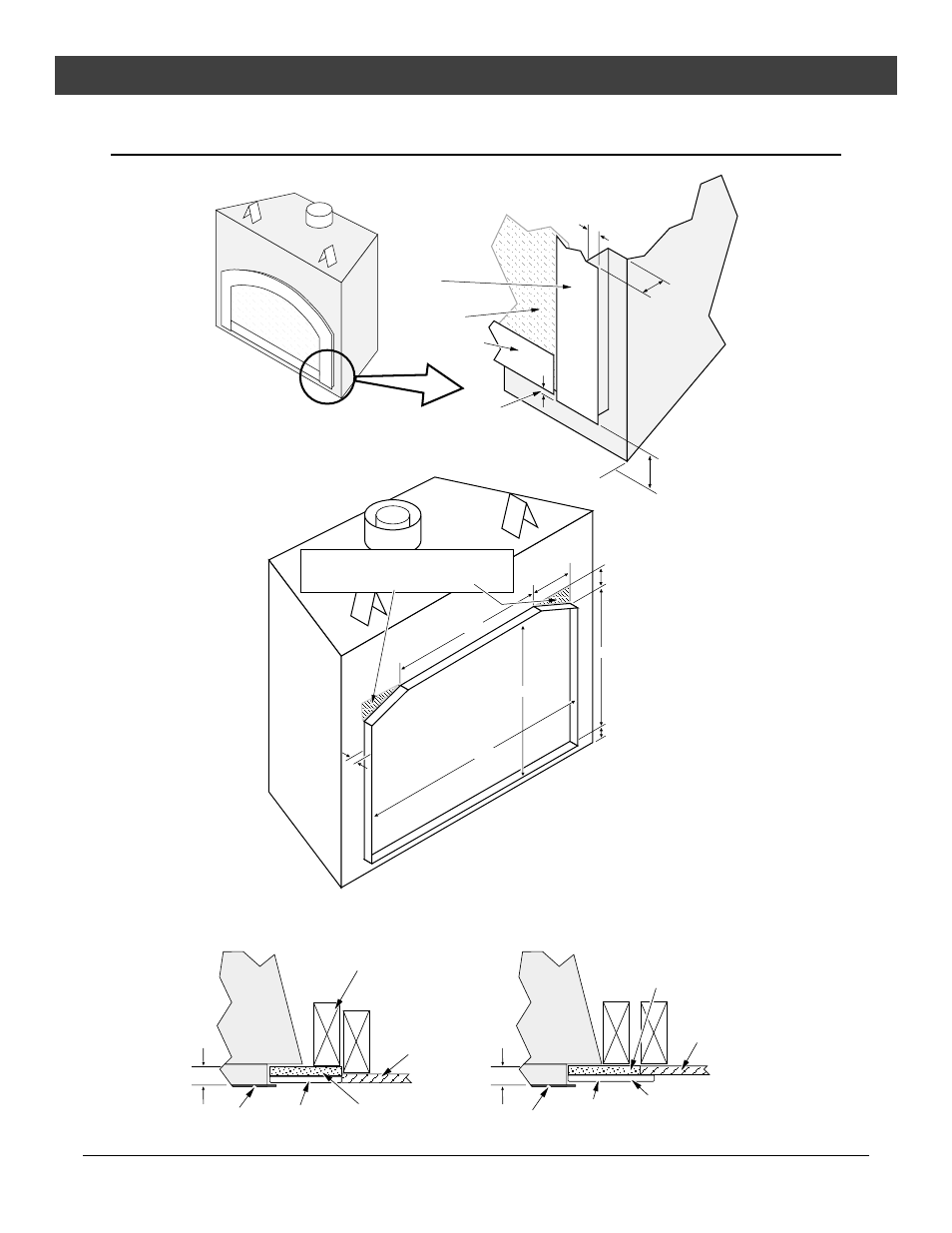 Installation, Facing detail | FireplaceXtrordinair 36 DV EFIII User Manual | Page 12 / 52