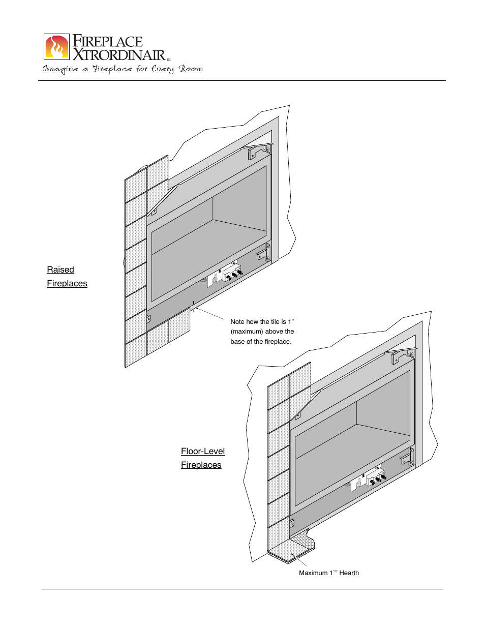 864trv arched face | FireplaceXtrordinair 864TRV User Manual | Page 3 / 4