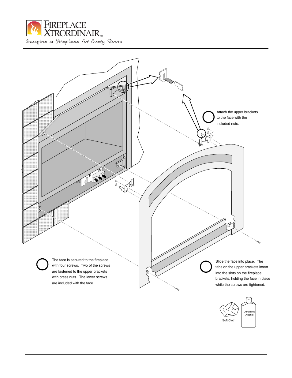 Ab c, 864trv arched face | FireplaceXtrordinair 864TRV User Manual | Page 4 / 4