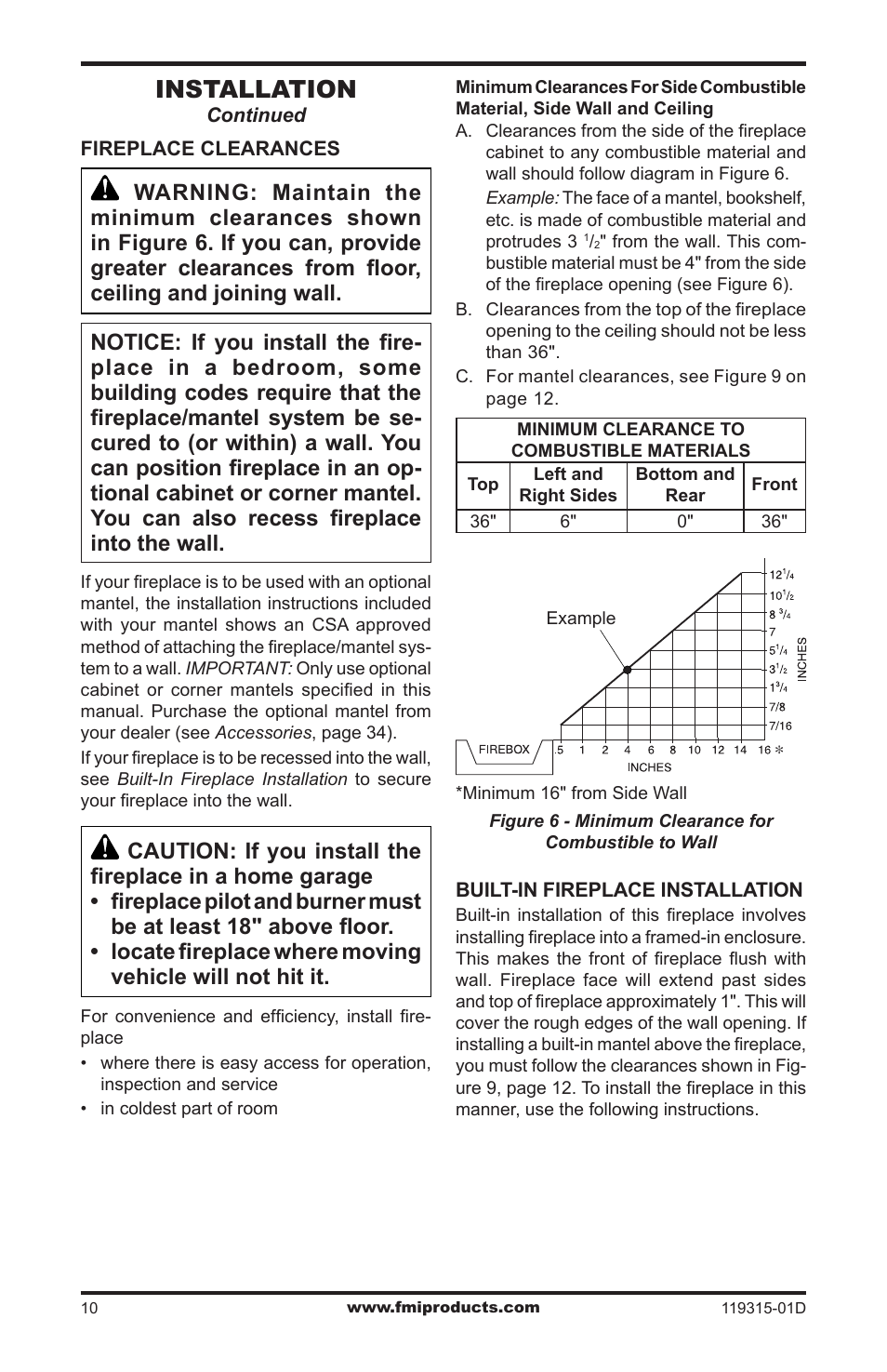 Installation | FMI CGMFN User Manual | Page 10 / 36
