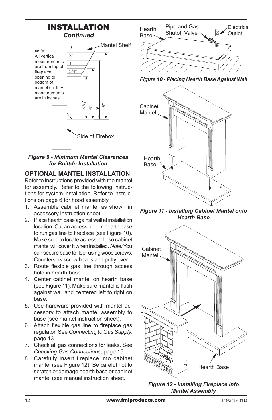 Installation | FMI CGMFN User Manual | Page 12 / 36