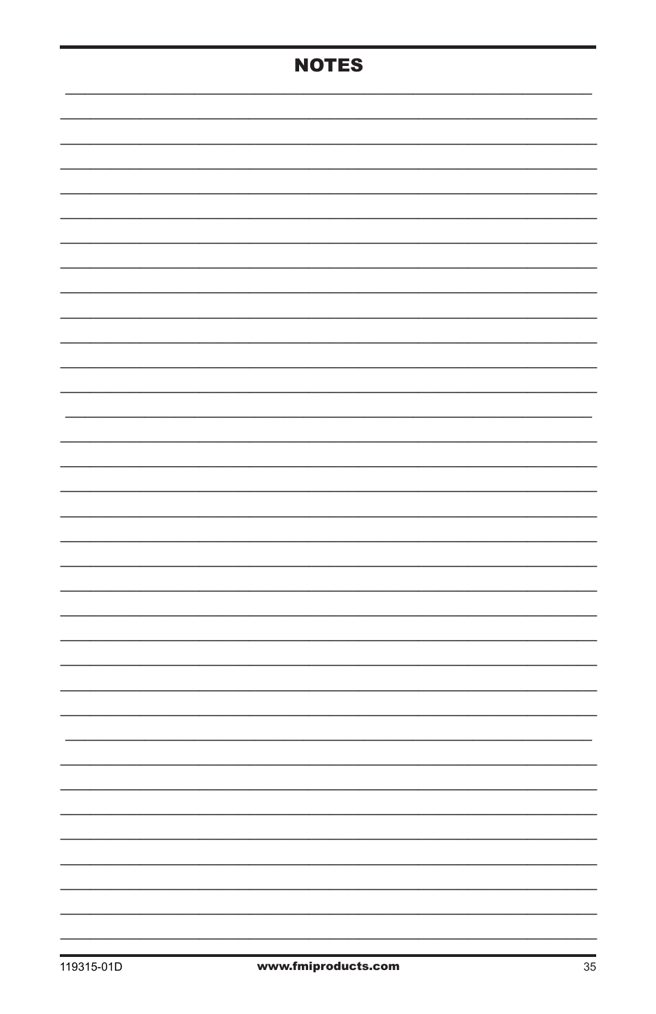 FMI CGMFN User Manual | Page 35 / 36