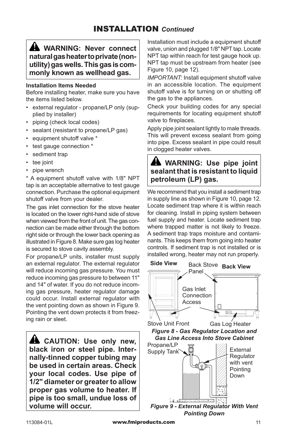Installation | FMI SVYD18NRA User Manual | Page 11 / 28