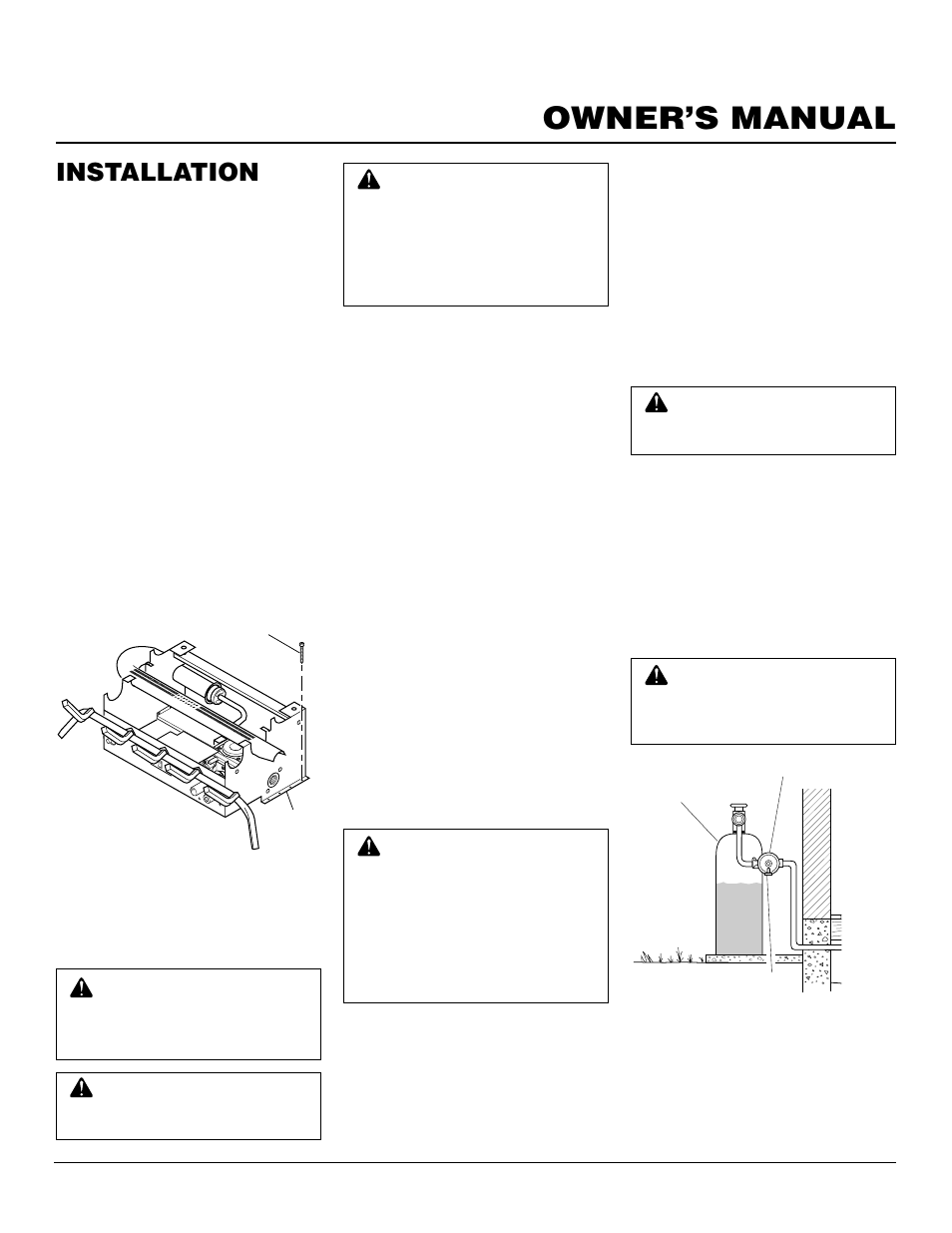 Owner’s manual, Installation, Continued | FMI FVF30PW User Manual | Page 11 / 24