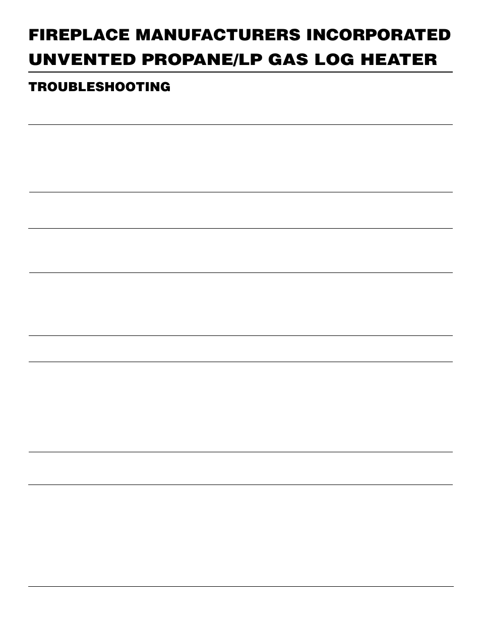 Troubleshooting | FMI FVF30PW User Manual | Page 18 / 24