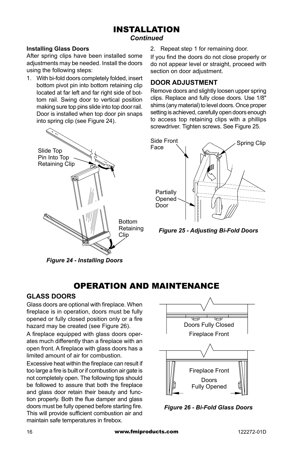 Installation, Operation and maintenance | FMI F48H(I)(R) User Manual | Page 16 / 20