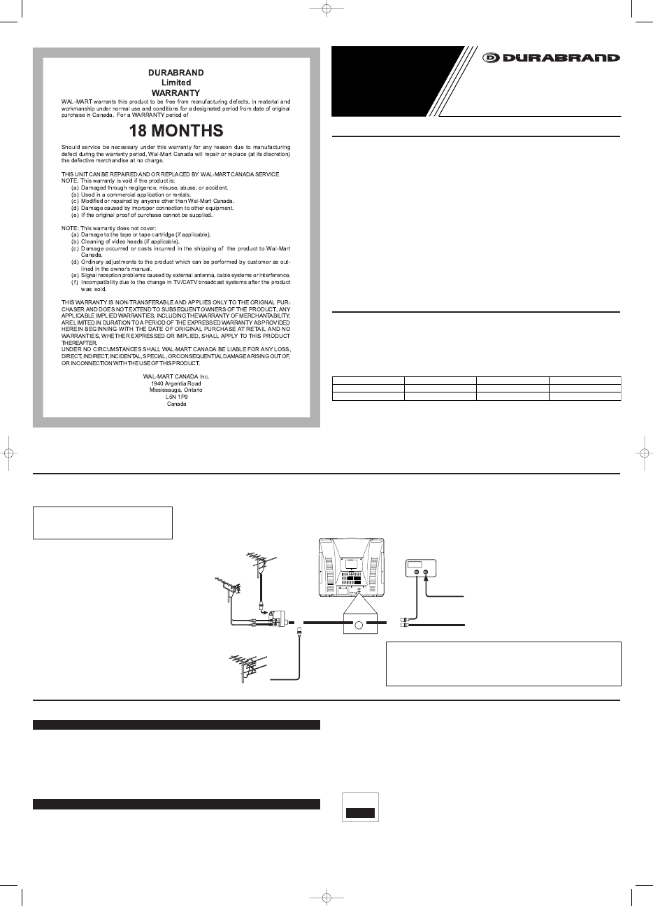 FUNAI DCT3203 User Manual | 4 pages