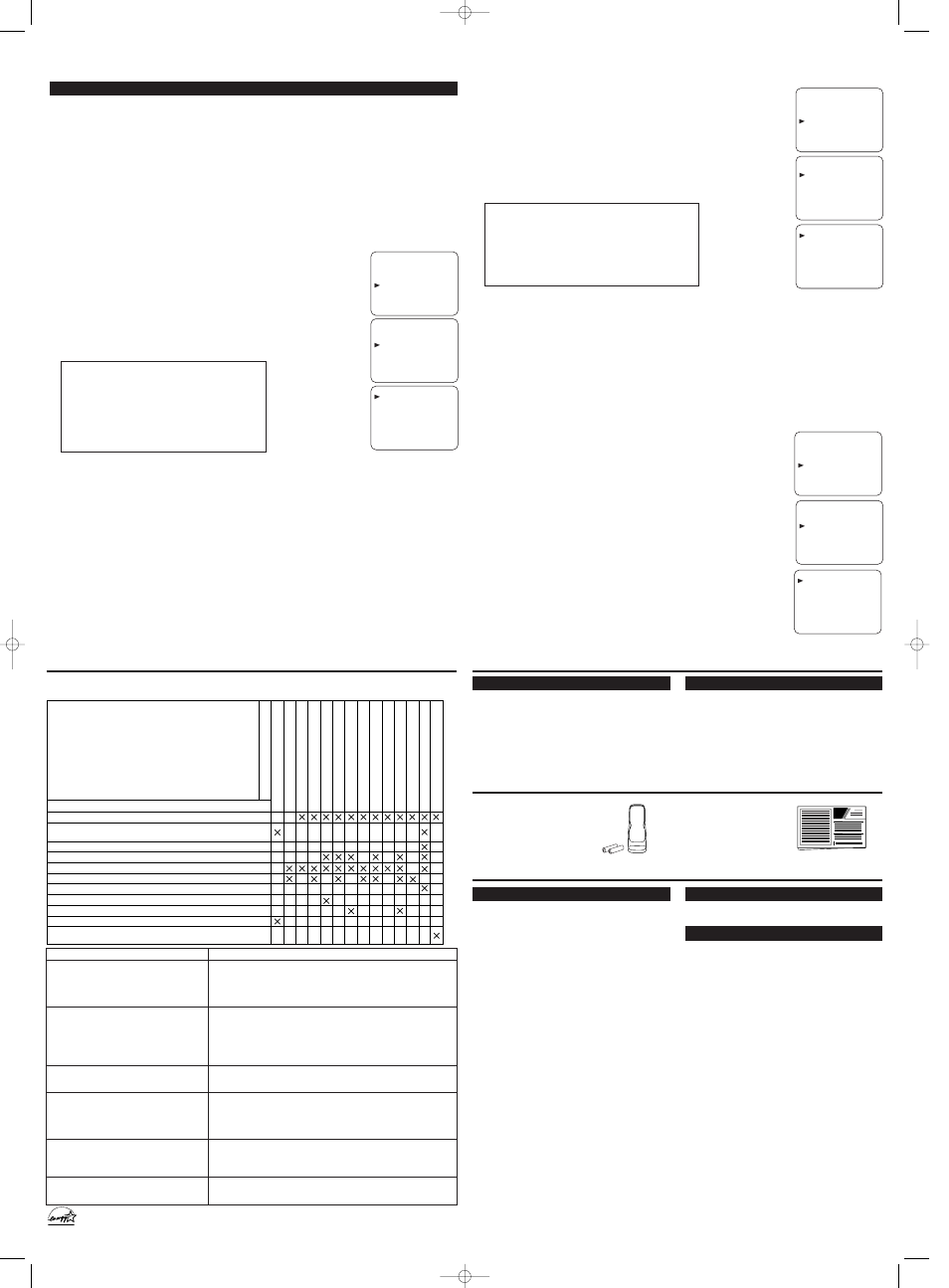 Specifications, Owner’s manual, General specifications | Electrical specifications, Other specifications, Cabinet cleaning, Picture tube cleaning, V-chip set up | FUNAI DCT3203 User Manual | Page 4 / 4