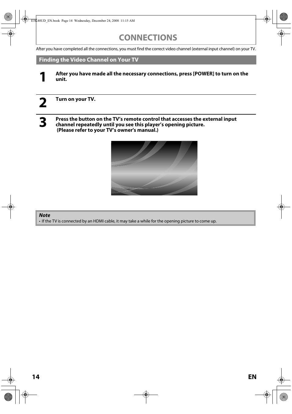 Finding the video channel on your tv, Connections | FUNAI Blu-ray NB530SLX User Manual | Page 16 / 150