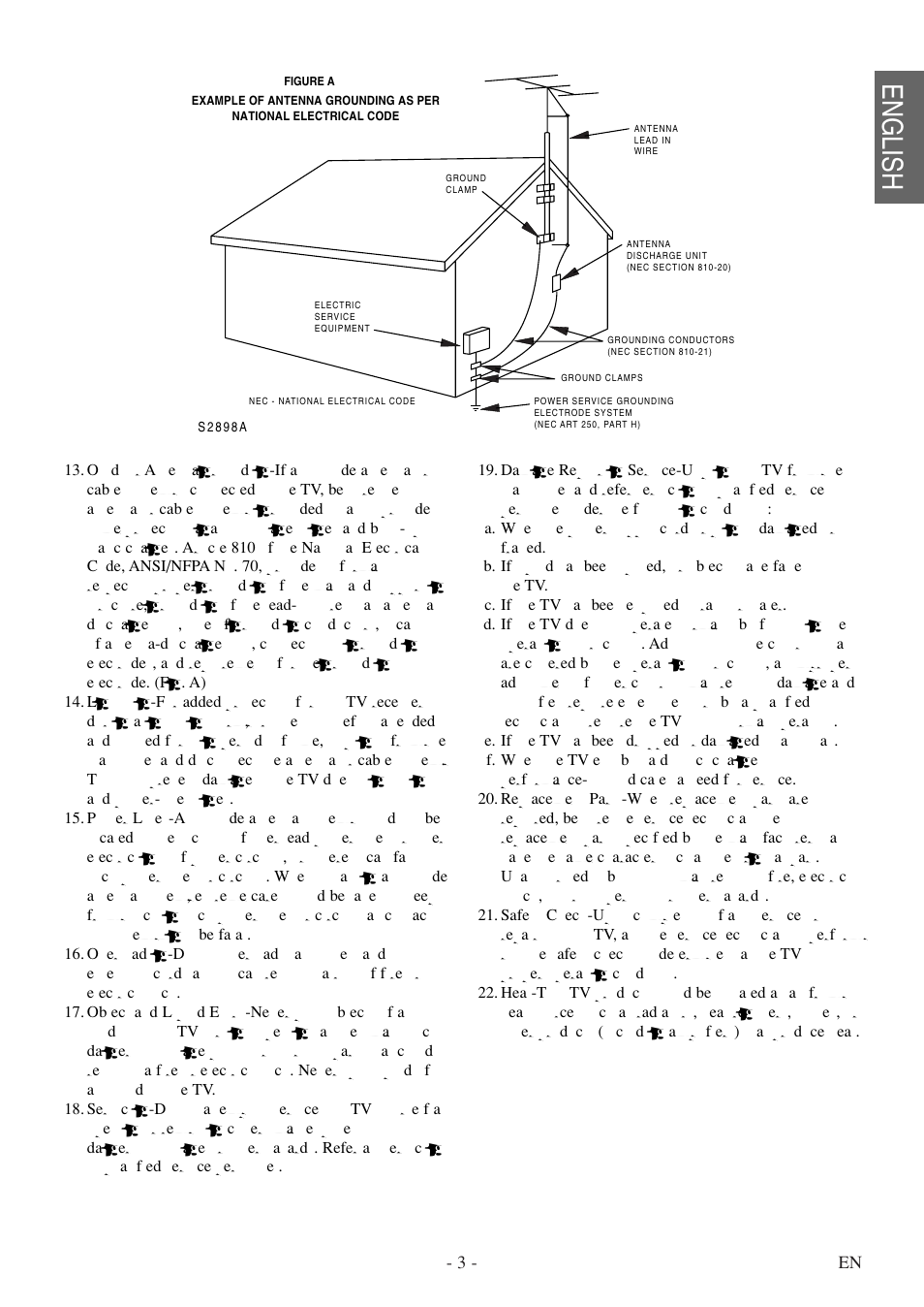 English | FUNAI F20LCTE User Manual | Page 3 / 48