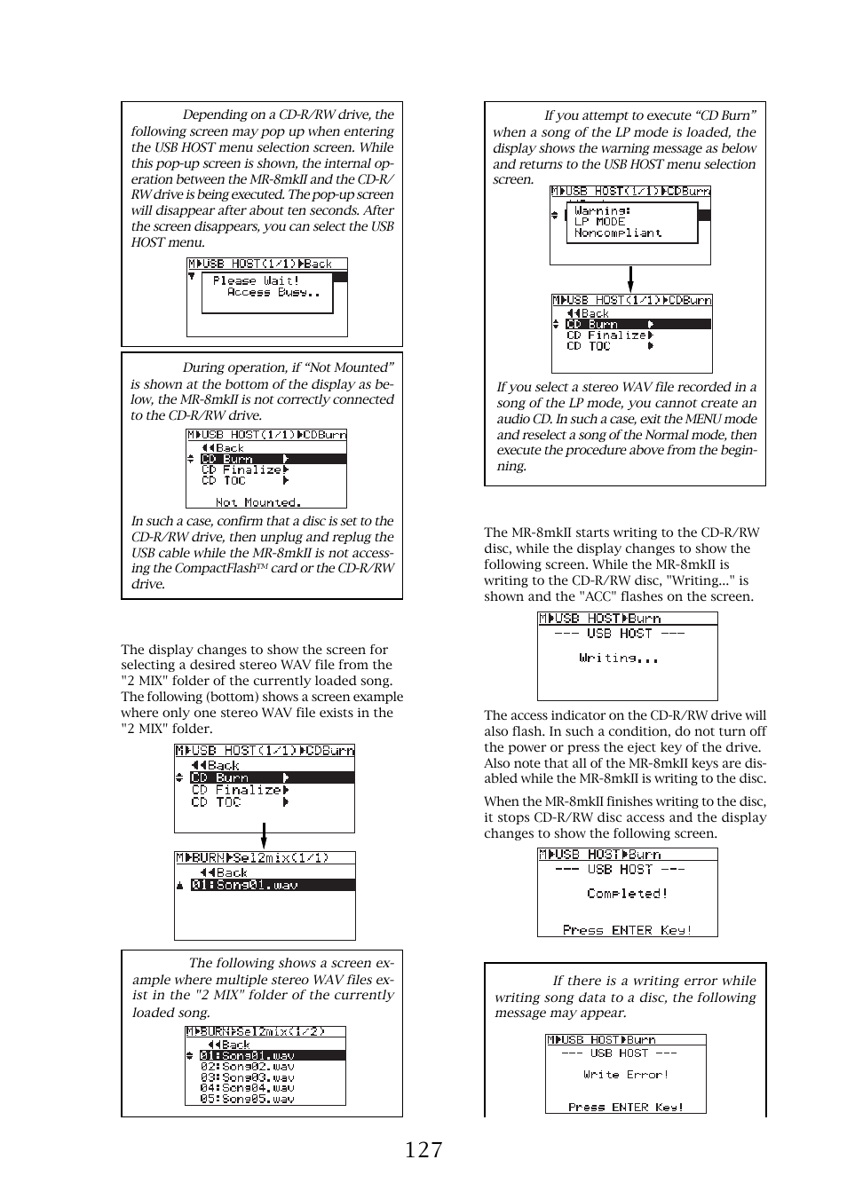 Fostex MR-8MKII User Manual | Page 127 / 154