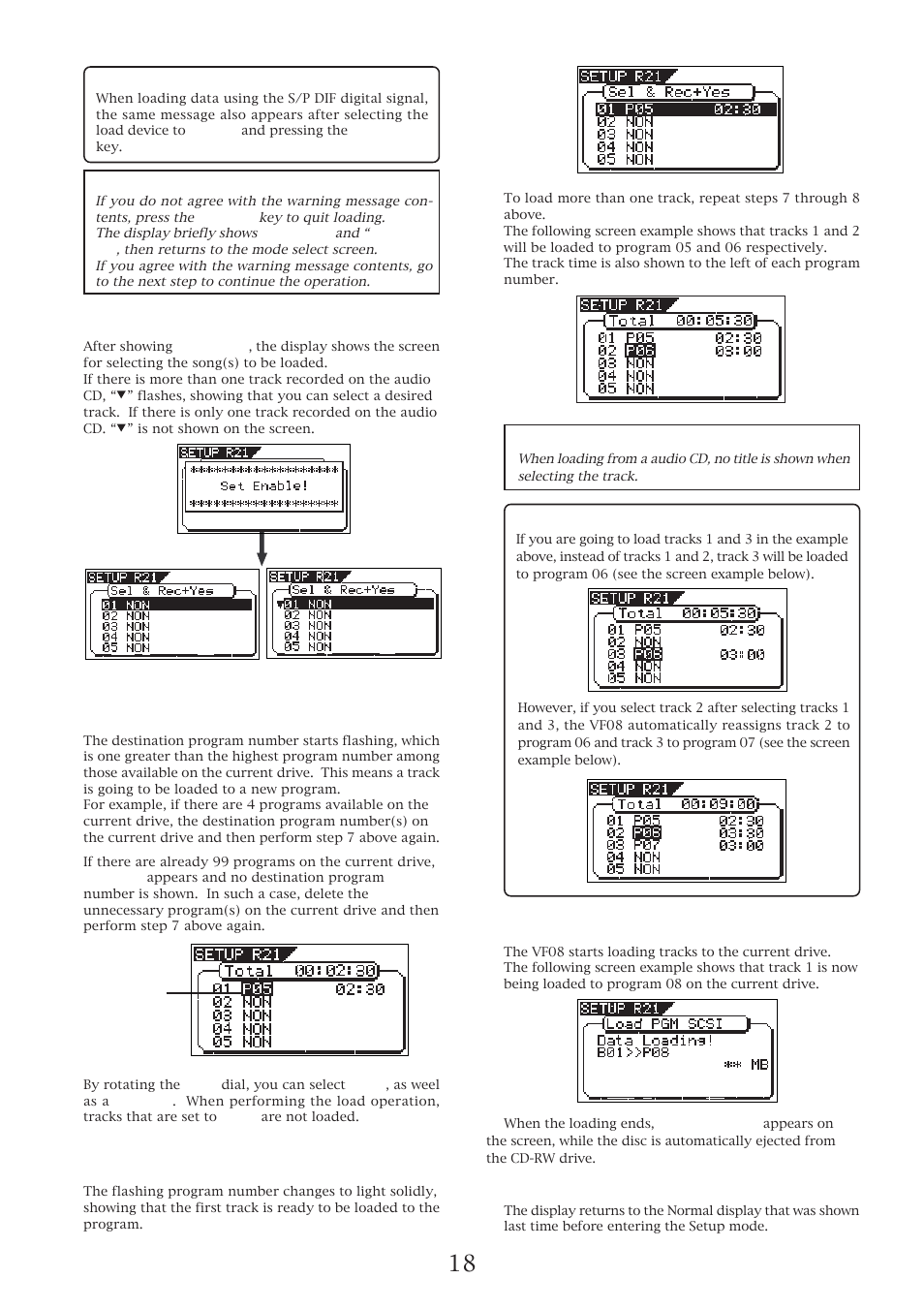 Fostex VF08 User Manual | Page 18 / 20