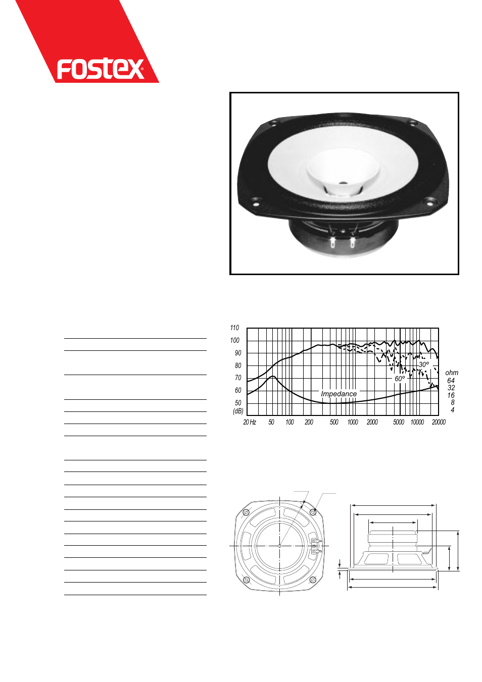 Fostex FE-204 User Manual | 1 page
