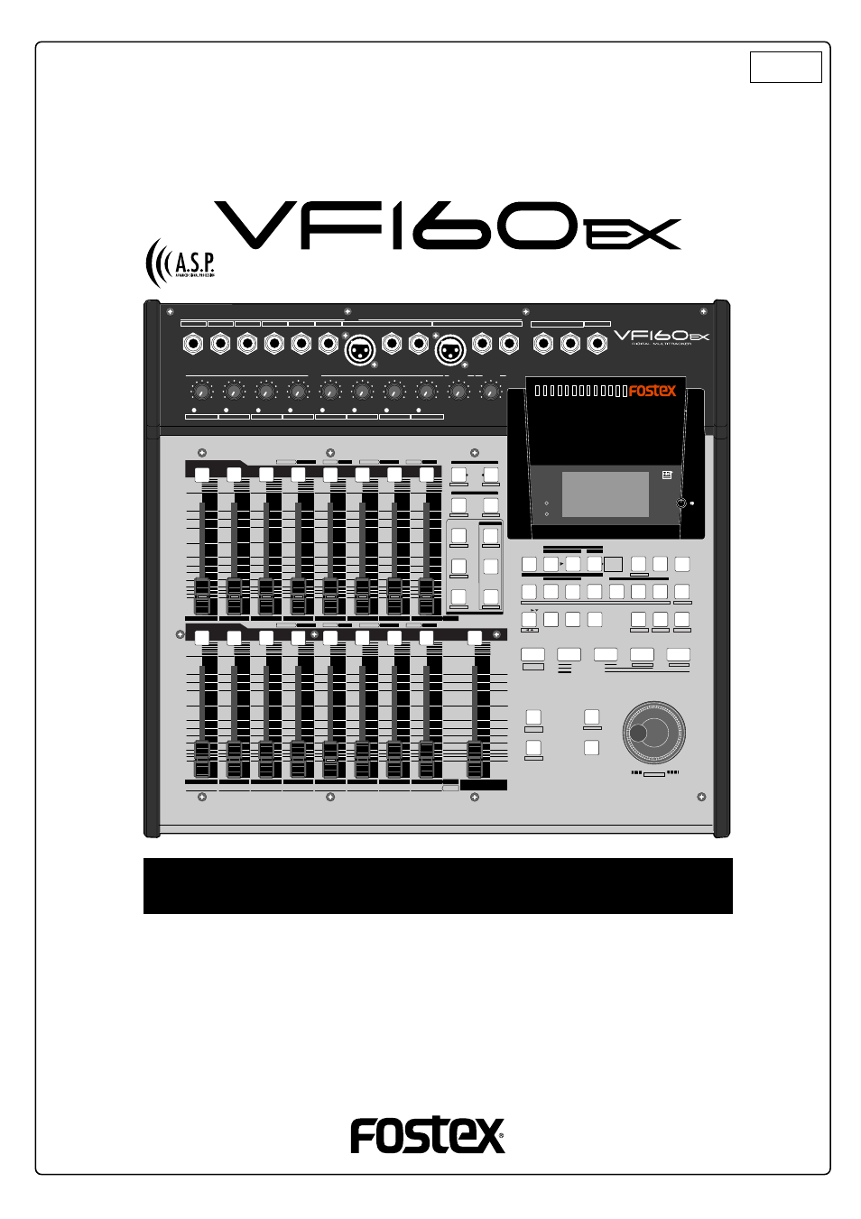 Fostex VF160EX User Manual | 156 pages