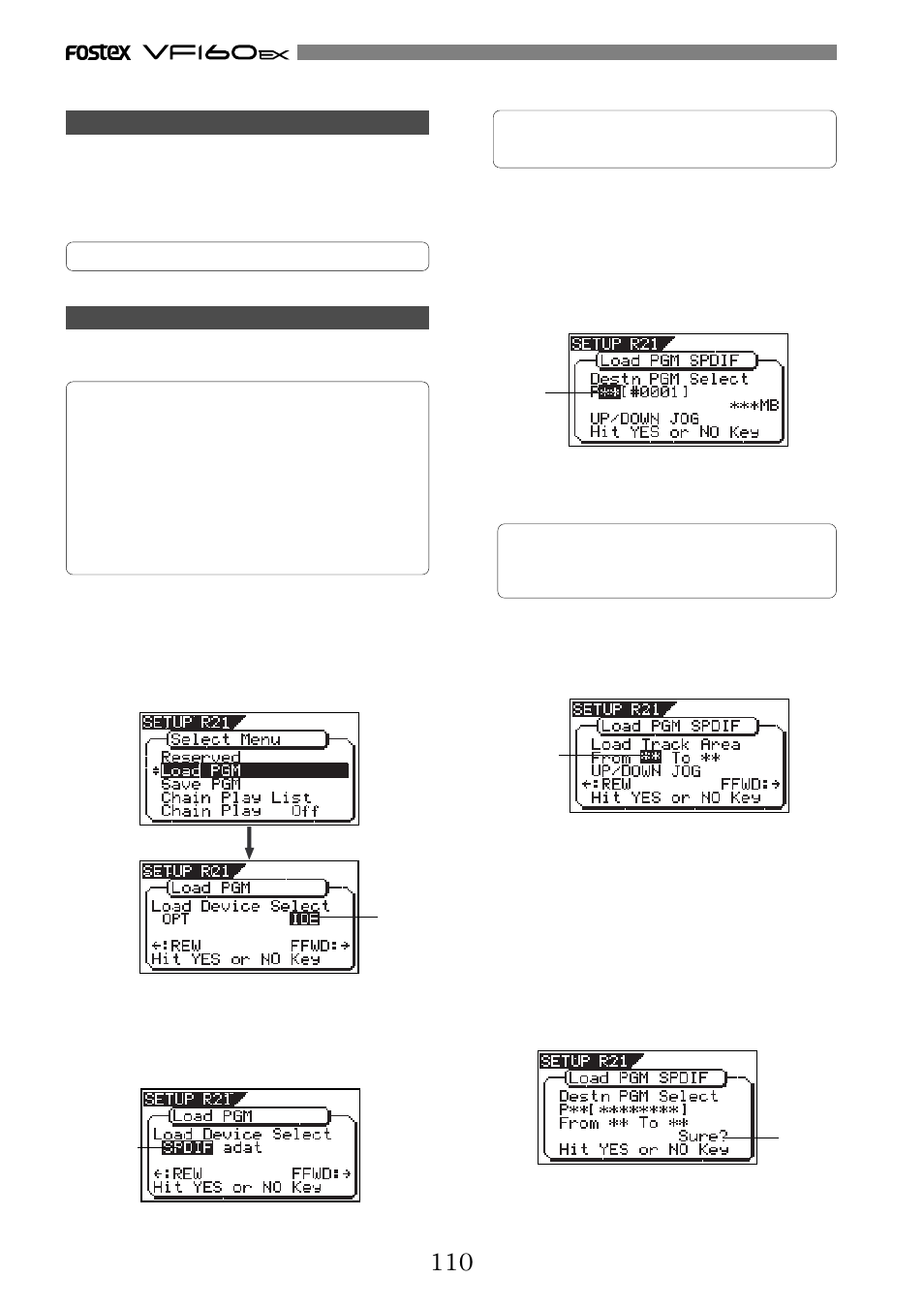 Fostex VF160EX User Manual | Page 110 / 156