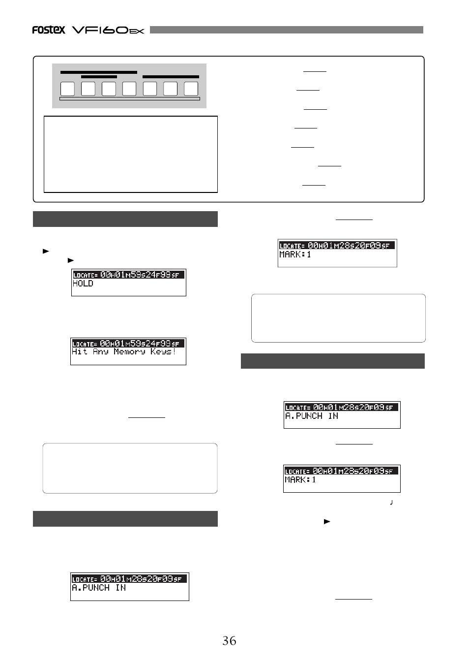 Fostex VF160EX User Manual | Page 36 / 156