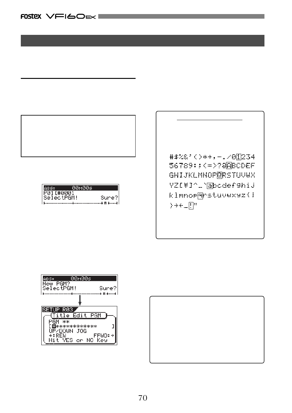 Fostex VF160EX User Manual | Page 70 / 156