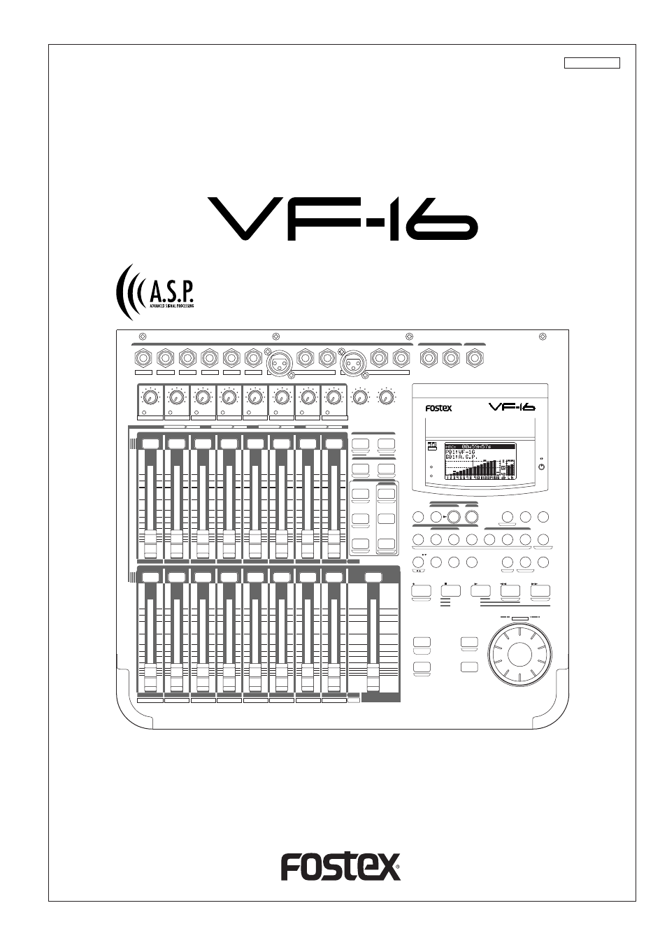 Fostex VF-16 User Manual | 122 pages