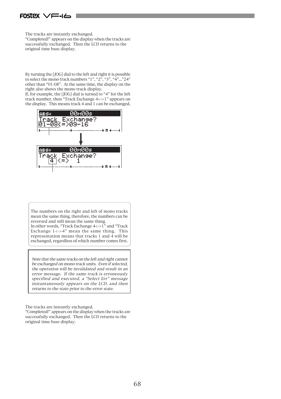 Fostex VF-16 User Manual | Page 68 / 122