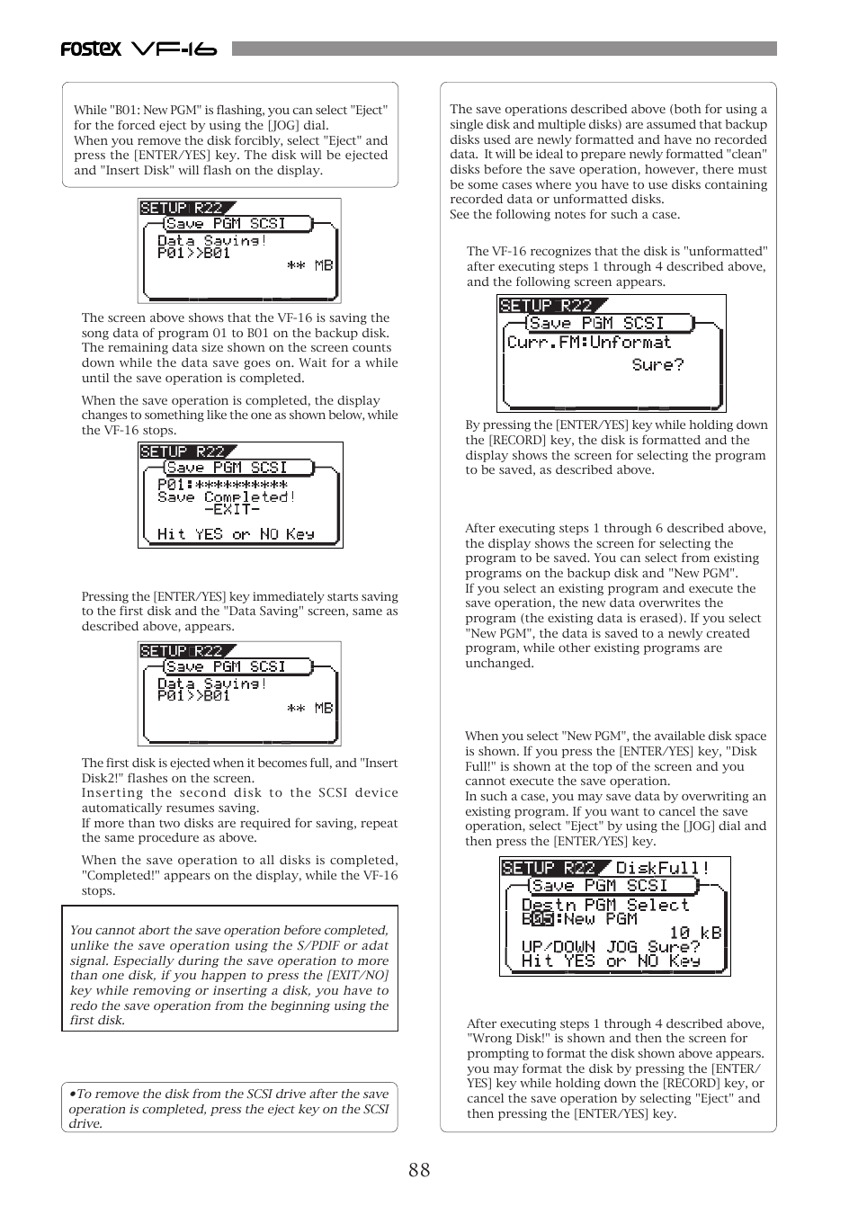 Fostex VF-16 User Manual | Page 88 / 122