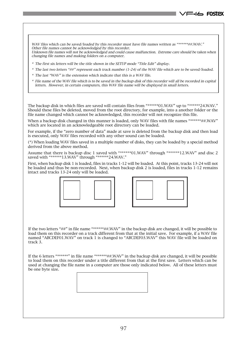 Special loading method when using a computer | Fostex VF-16 User Manual | Page 97 / 122