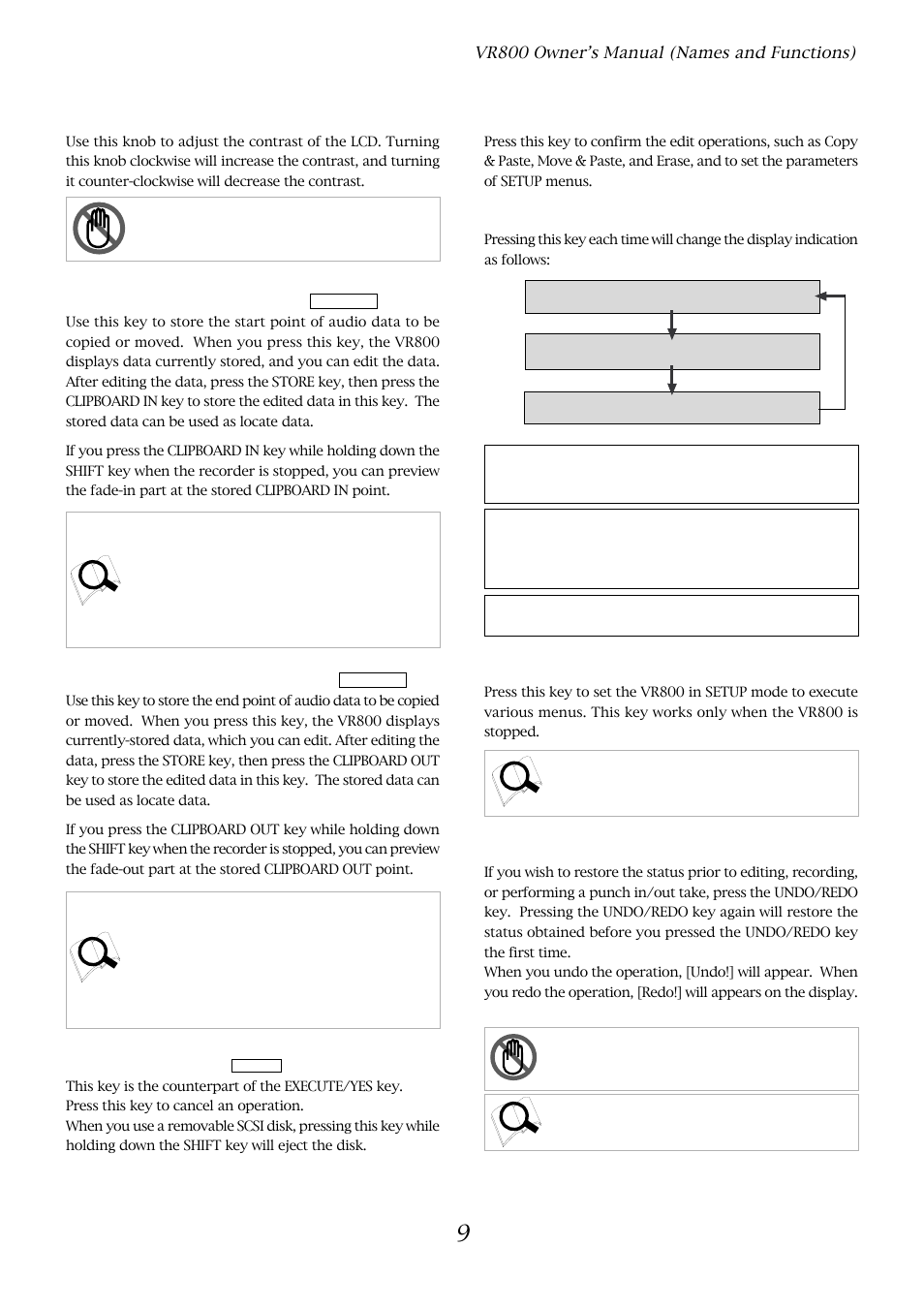 Fostex VR800 User Manual | Page 9 / 122