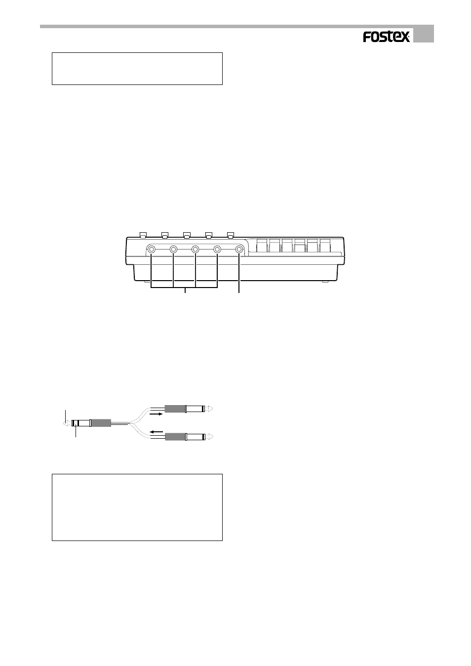 Front panel> 1 2 | Fostex X-34 User Manual | Page 7 / 30
