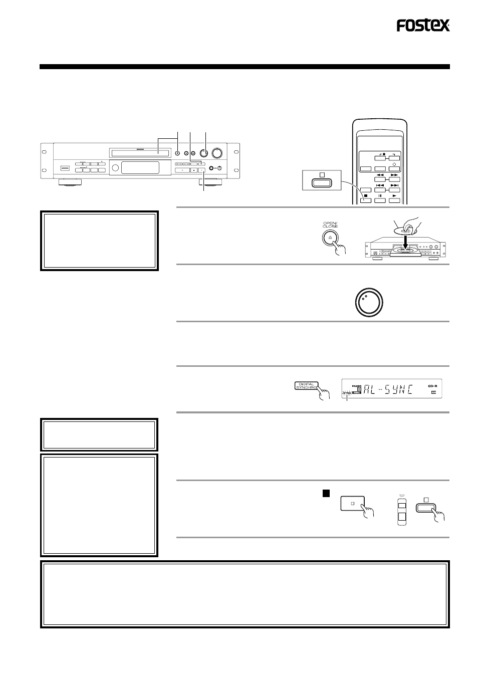 B. all-track recording | Fostex CR300 User Manual | Page 19 / 48
