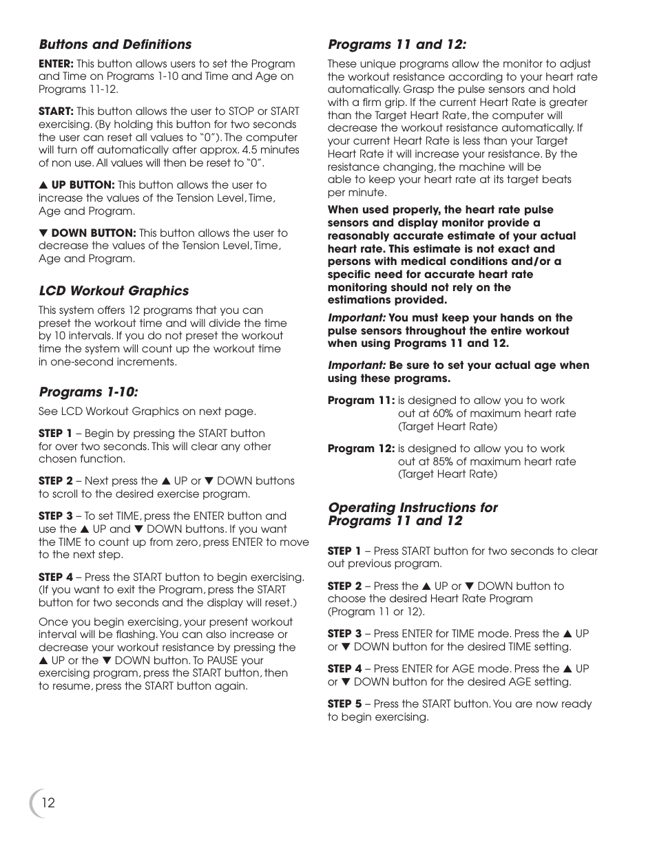 Fitness Quest NBP01060-2 User Manual | Page 13 / 26