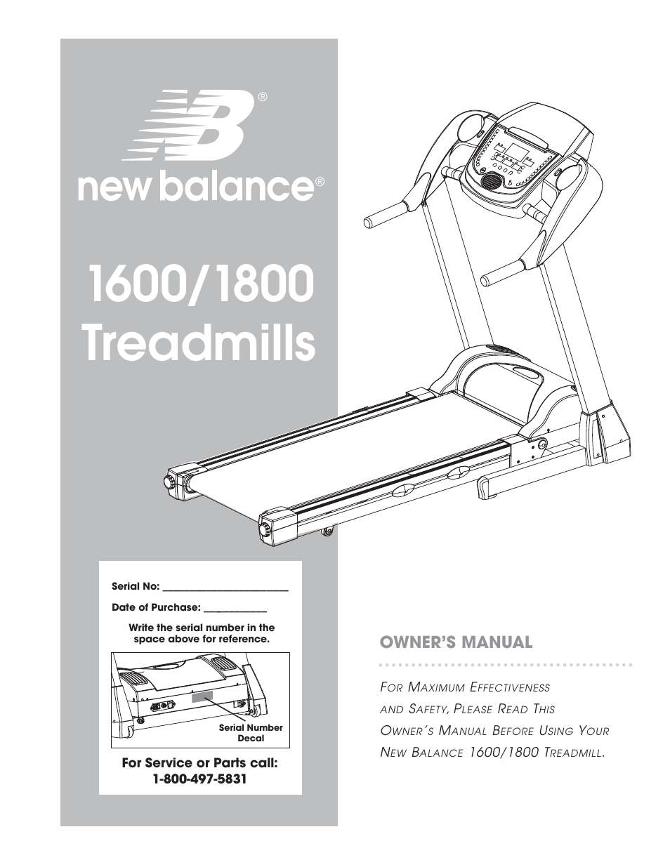 Owner’s manual | Fitness Quest 1600 User Manual | Page 2 / 35