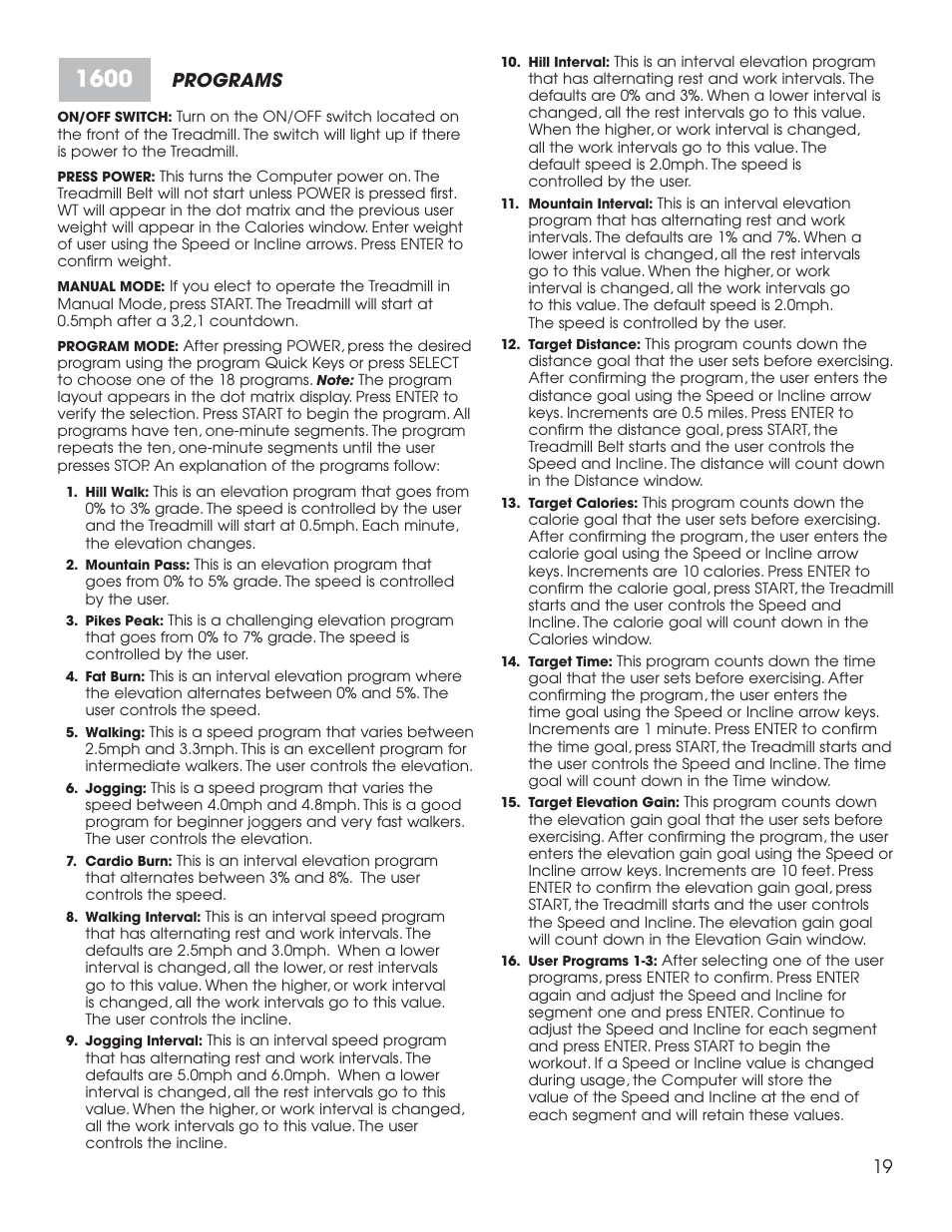 Fitness Quest 1600 User Manual | Page 31 / 35