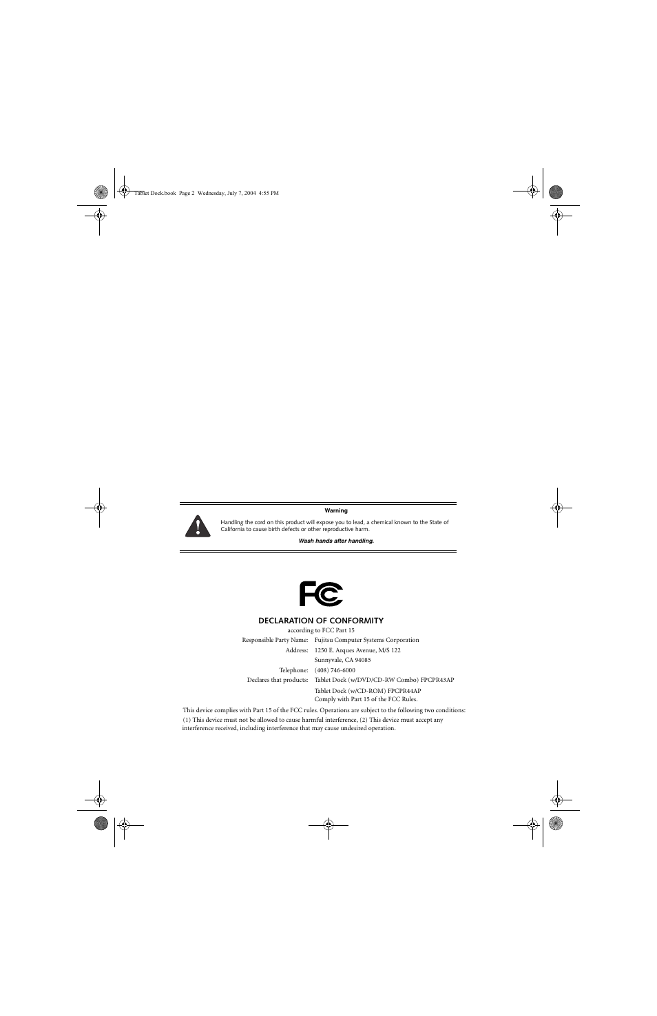 Fujitsu Siemens Computers ST Series Tablet PC Stylistic 5011D User Manual | Page 2 / 10