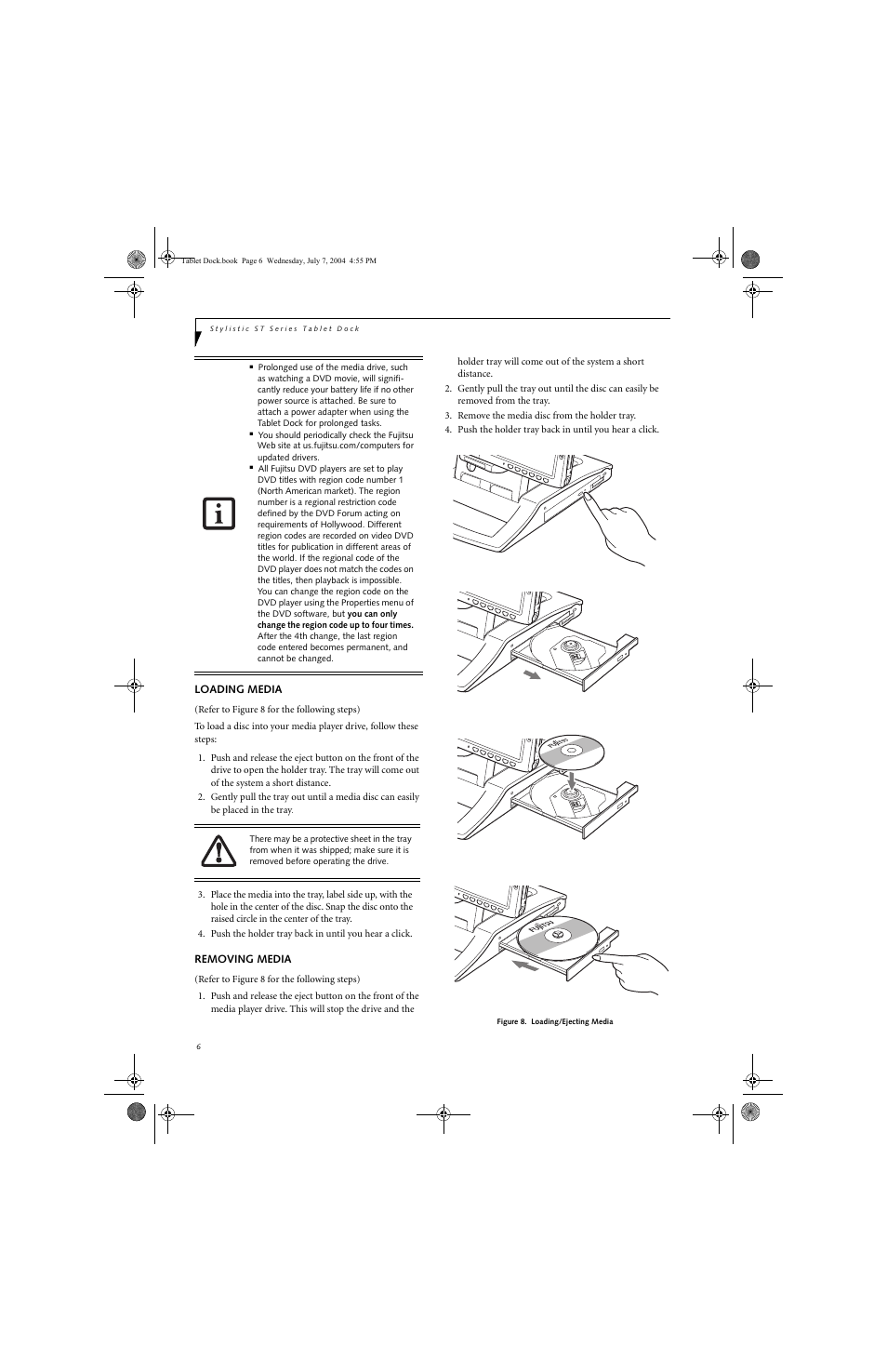 Fujitsu Siemens Computers ST Series Tablet PC Stylistic 5011D User Manual | Page 8 / 10