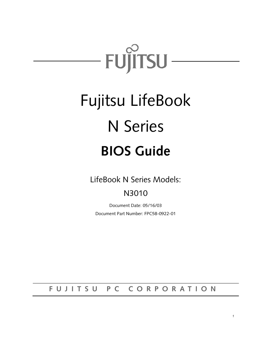 Fujitsu Siemens Computers N3010 User Manual | 25 pages