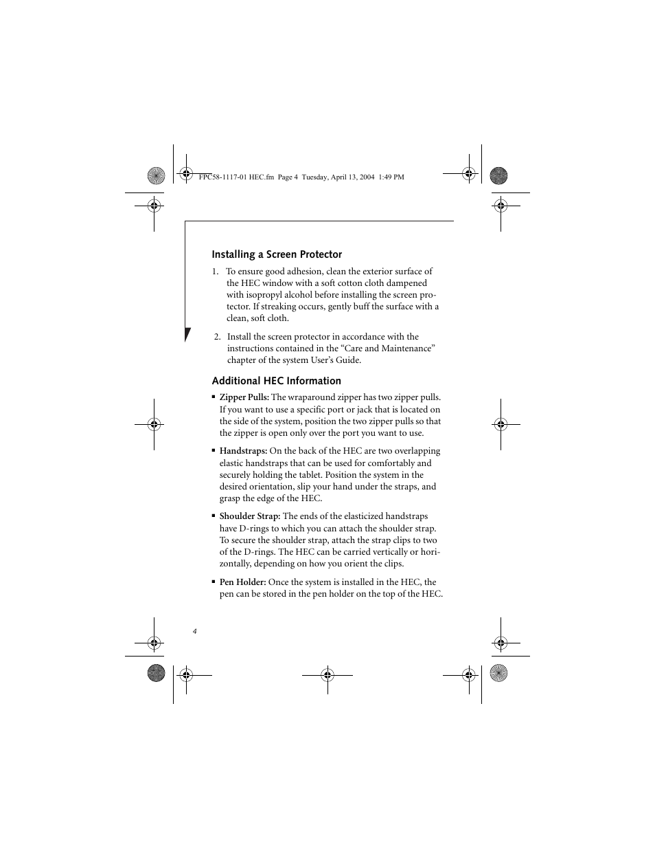Fujitsu Siemens Computers Harsh Environment Case CT2000 User Manual | Page 4 / 8