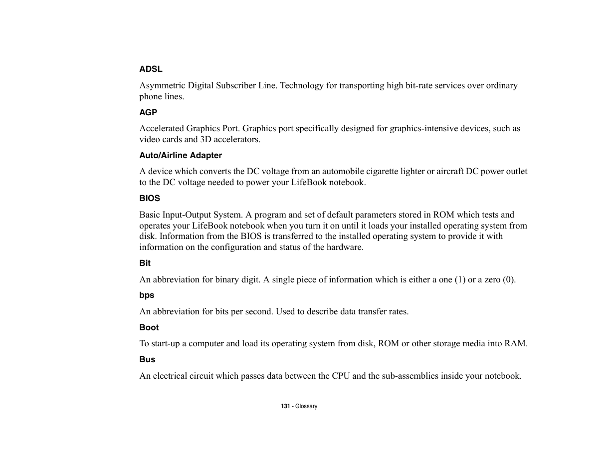 Fujitsu Siemens Computers LifeBook A6210 User Manual | Page 131 / 184