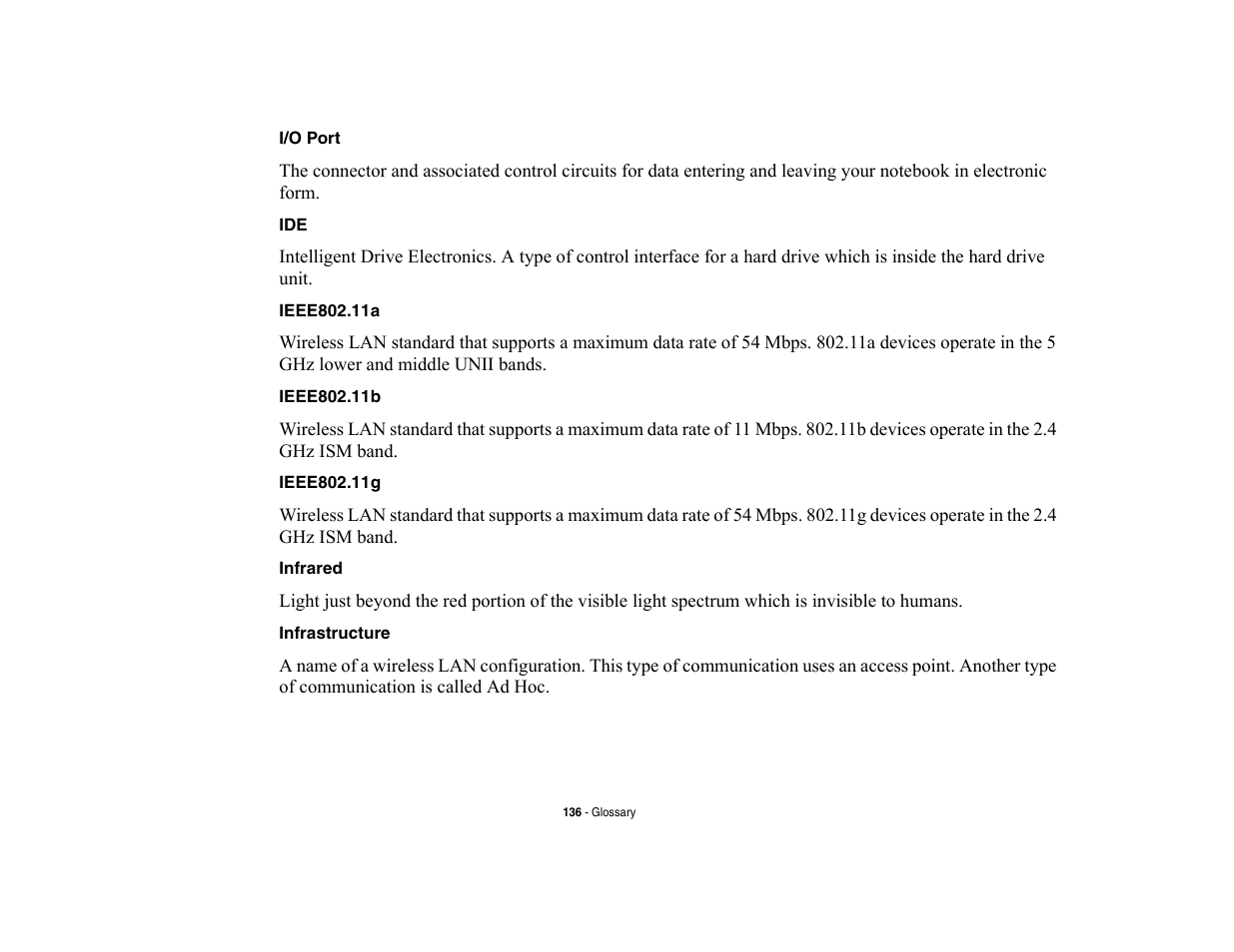 Fujitsu Siemens Computers LifeBook A6210 User Manual | Page 136 / 184