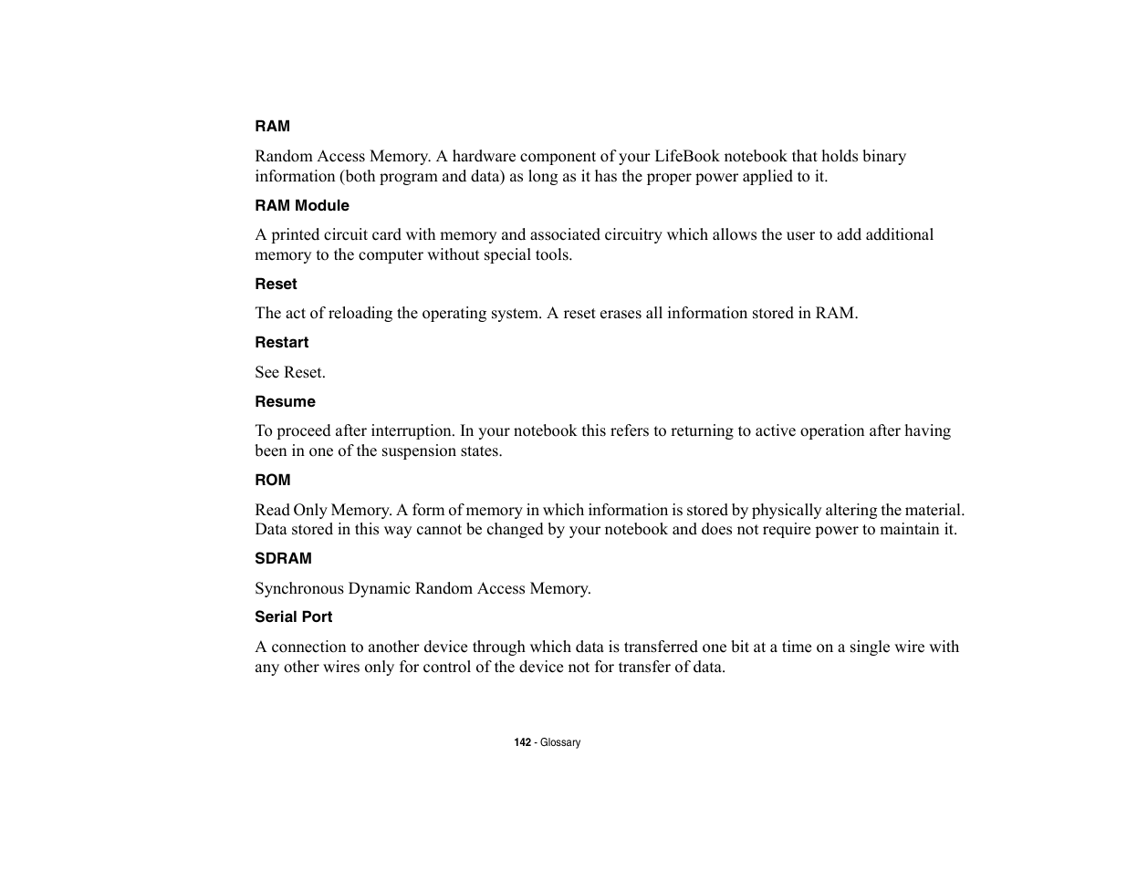 Fujitsu Siemens Computers LifeBook A6210 User Manual | Page 142 / 184