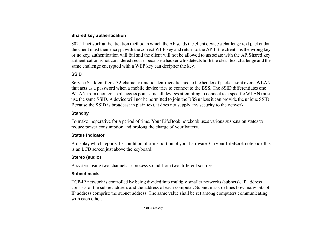 Fujitsu Siemens Computers LifeBook A6210 User Manual | Page 143 / 184