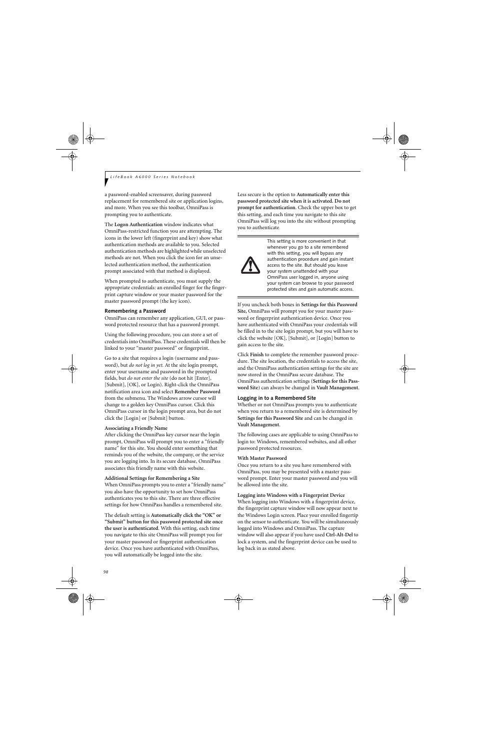 Fujitsu Siemens Computers LifeBook A6025 User Manual | Page 108 / 120