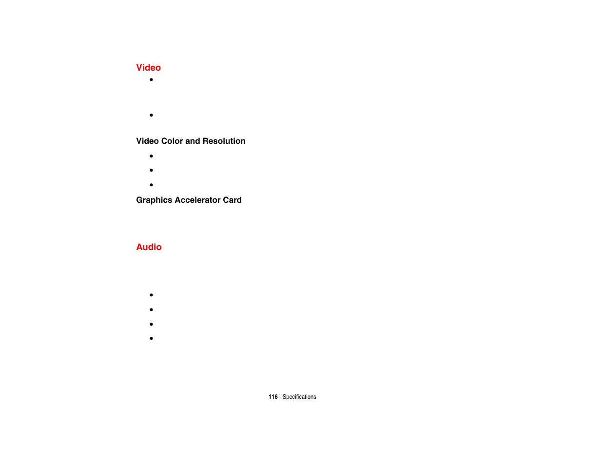 Video, Audio, Video audio | Fujitsu Siemens Computers N6470 User Manual | Page 121 / 185