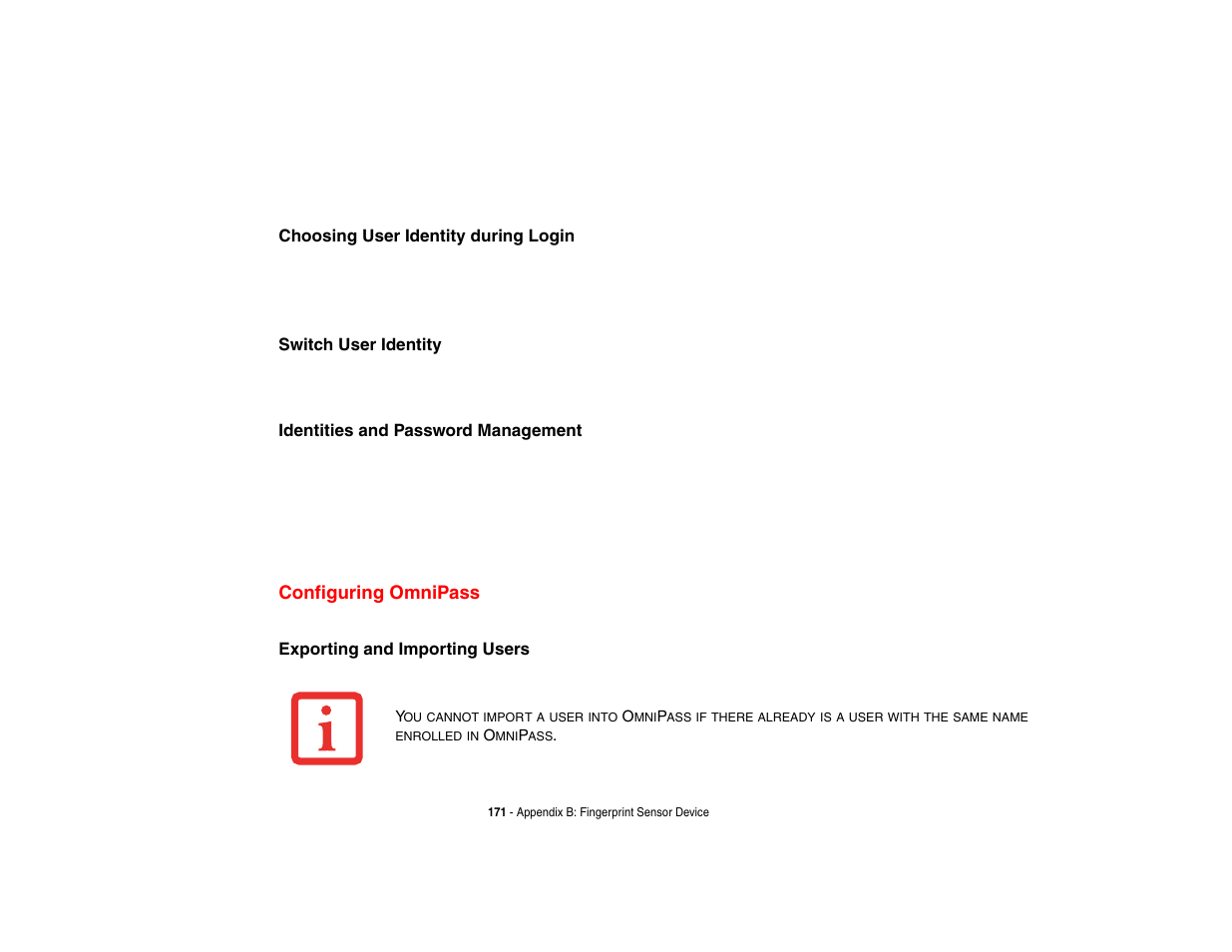 Configuring omnipass | Fujitsu Siemens Computers N6470 User Manual | Page 176 / 185