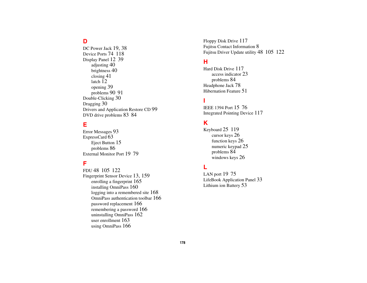 Fujitsu Siemens Computers N6470 User Manual | Page 183 / 185